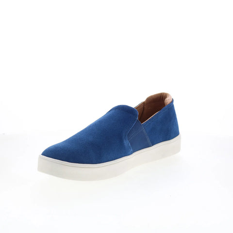 Spenco Backside Slip-On SP2004NVY Mens Blue Suede Lifestyle Sneakers Shoes