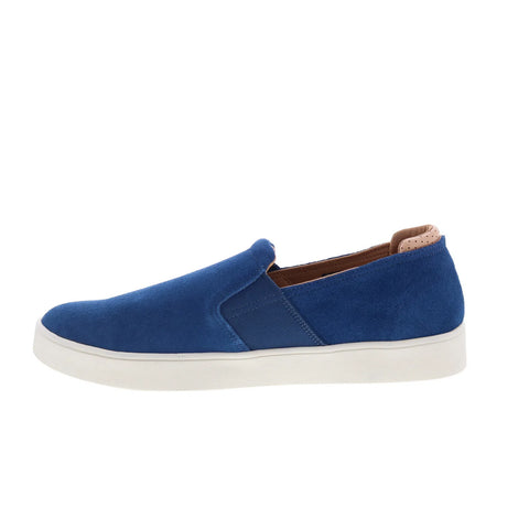 Spenco Backside Slip-On SP2004NVY Mens Blue Suede Lifestyle Sneakers Shoes