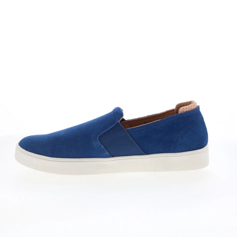 Spenco Backside Slip-On SP2004NVY Mens Blue Suede Lifestyle Sneakers Shoes