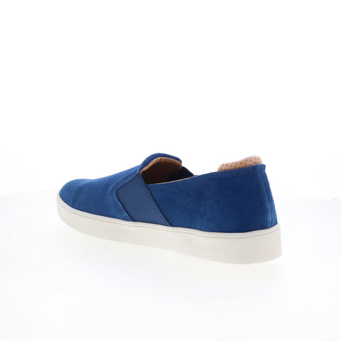Spenco Backside Slip-On SP2004NVY Mens Blue Suede Lifestyle Sneakers Shoes