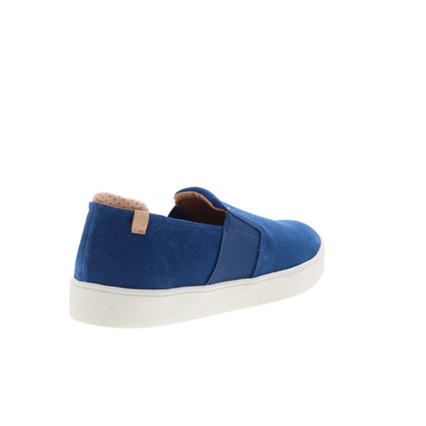 Spenco Backside Slip-On SP2004NVY Mens Blue Suede Lifestyle Sneakers Shoes