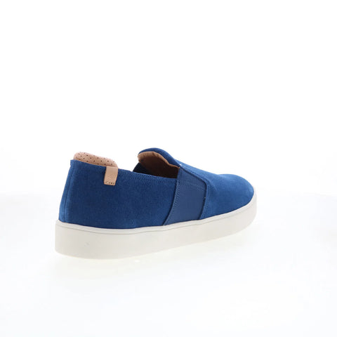 Spenco Backside Slip-On SP2004NVY Mens Blue Suede Lifestyle Sneakers Shoes