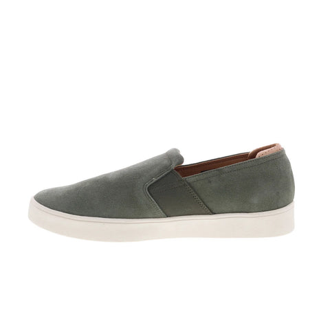 Spenco Backside Slip-On SP2004OLN Mens Green Suede Lifestyle Sneakers Shoes