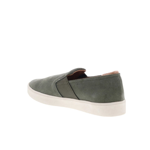Spenco Backside Slip-On SP2004OLN Mens Green Suede Lifestyle Sneakers Shoes