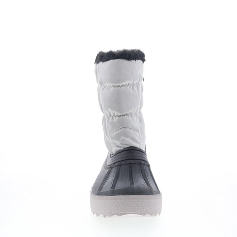 Pajar Spacey EU PDPAB00229.01 Womens Silver Canvas Pull On Casual Dress Boots