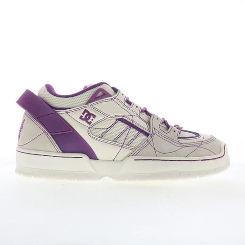 DC Spectre Needles Mens Beige Leather Lace Up Skate Inspired Sneakers Shoes