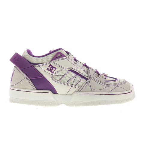 DC Spectre Needles Mens Beige Leather Lace Up Skate Inspired Sneakers Shoes