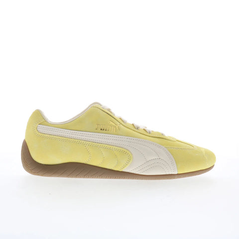 Puma Speedcat Faded 40368807 Mens Yellow Leather Lifestyle Sneakers Shoes
