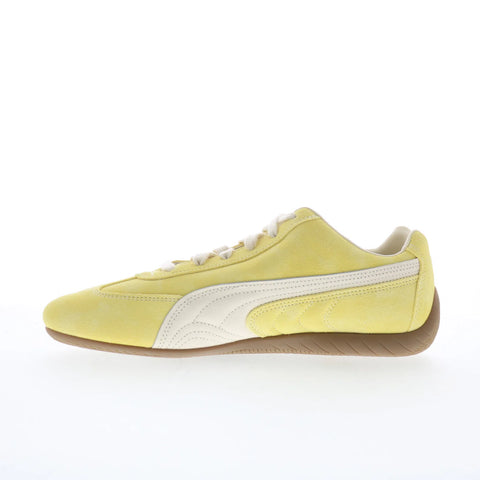 Puma Speedcat Faded 40368807 Mens Yellow Leather Lifestyle Sneakers Shoes