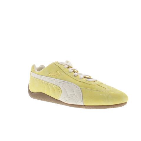 Puma Speedcat Faded 40368807 Mens Yellow Leather Lifestyle Sneakers Shoes