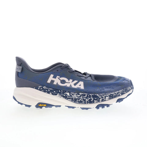 Hoka Speedgoat 6 Wide 1147830-CDN Mens Blue Wide Mesh Athletic Hiking Shoes