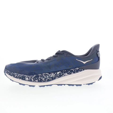 Hoka Speedgoat 6 Wide 1147830-CDN Mens Blue Wide Mesh Athletic Hiking Shoes