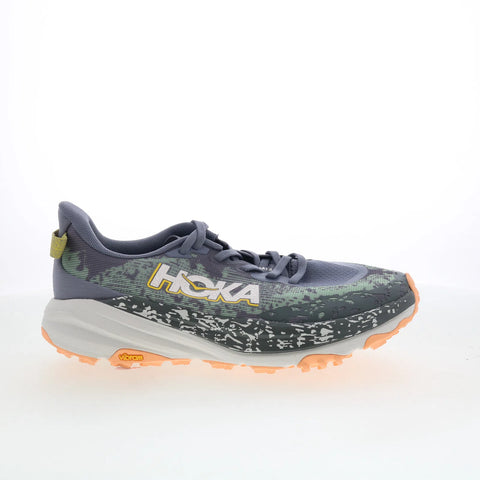 Hoka Speedgoat 6 Wide 1147832-GMC Womens Gray Wide Mesh Athletic Hiking Shoes