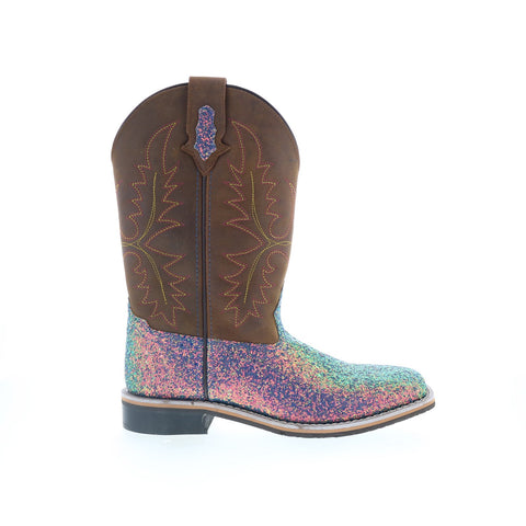 Smoky Mountain Boots Ariel SRA-259 Womens Brown Leather Slip On Western Boots