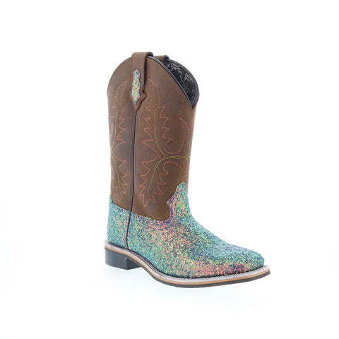 Smoky Mountain Boots Ariel SRA-259 Womens Brown Leather Slip On Western Boots