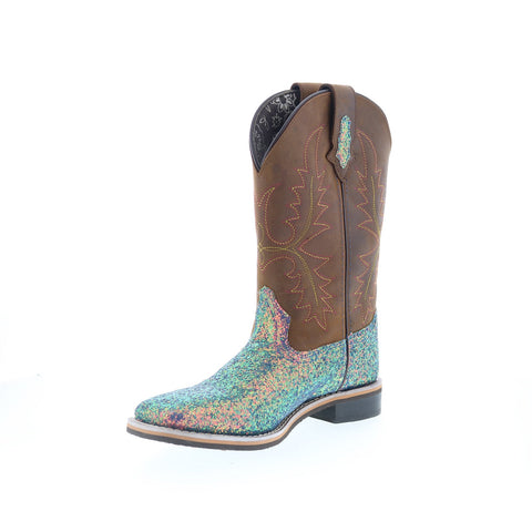 Smoky Mountain Boots Ariel SRA-259 Womens Brown Leather Slip On Western Boots