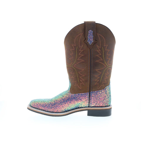 Smoky Mountain Boots Ariel SRA-259 Womens Brown Leather Slip On Western Boots