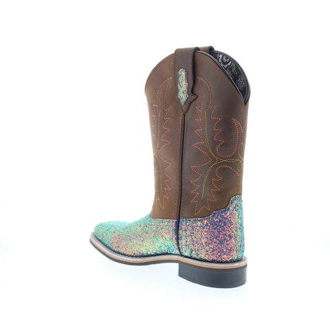 Smoky Mountain Boots Ariel SRA-259 Womens Brown Leather Slip On Western Boots