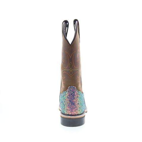 Smoky Mountain Boots Ariel SRA-259 Womens Brown Leather Slip On Western Boots