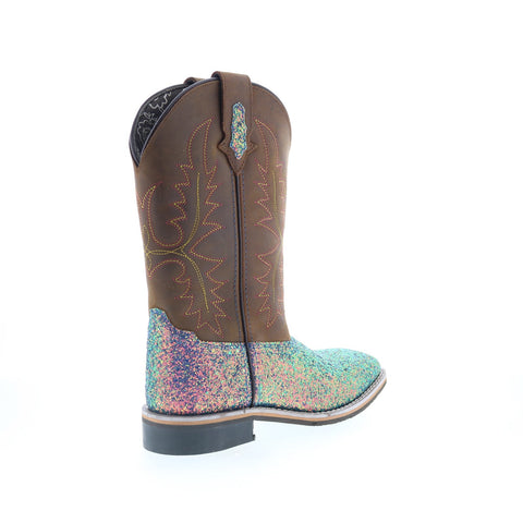 Smoky Mountain Boots Ariel SRA-259 Womens Brown Leather Slip On Western Boots
