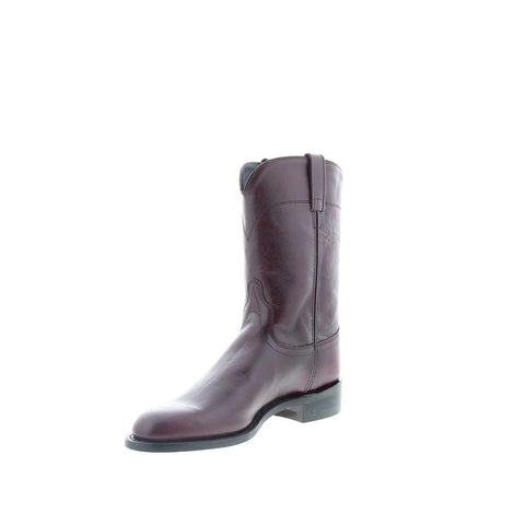 Jama Old West SRM4013 Mens Brown Leather Slip On Cowboy Western Boots