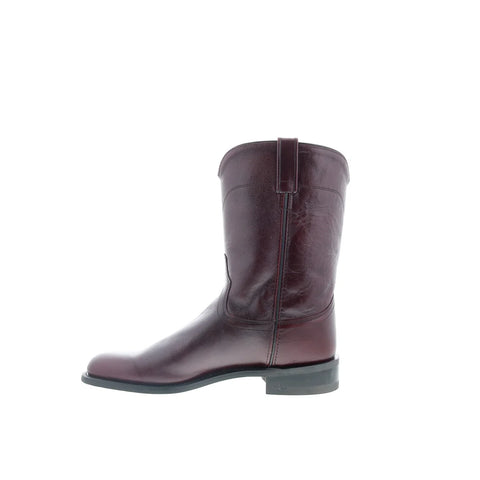 Jama Old West SRM4013 Mens Brown Leather Slip On Cowboy Western Boots