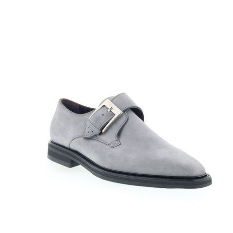Zelli Italia 23-07 Mens Gray Suede Loafers & Slip Ons Casual Shoes