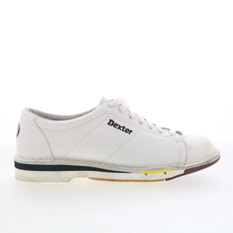 Dexter SST1 B801-9 Womens White Extra Wide Leather Athletic Bowling Shoes