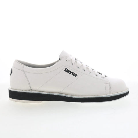 Dexter SST 1 B801-9LH Mens White Leather Lace Up Athletic Bowling Shoes