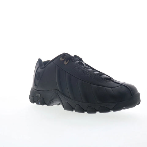 K-Swiss ST329 CMF 03426-008 Mens Black Leather Lifestyle Sneakers Shoes