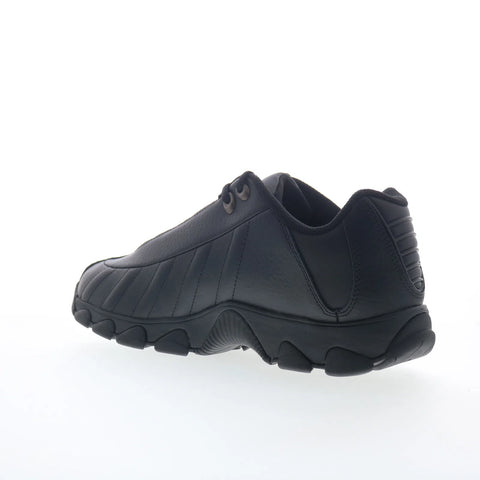 K-Swiss ST329 CMF 03426-008 Mens Black Leather Lifestyle Sneakers Shoes