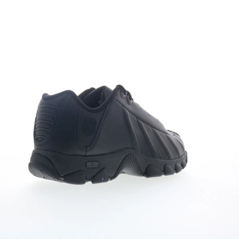 K-Swiss ST329 CMF 03426-008 Mens Black Leather Lifestyle Sneakers Shoes
