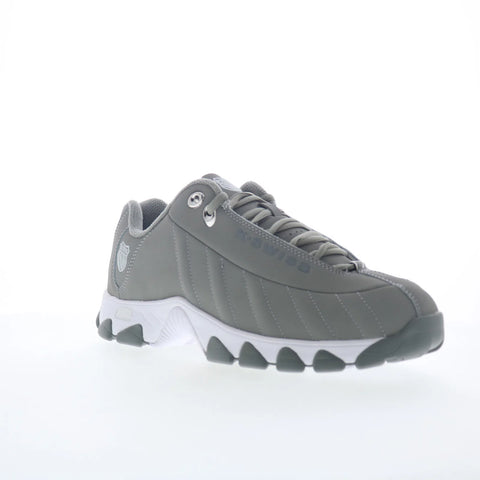 K-Swiss ST329 CMF 03426-085 Mens Gray Leather Lifestyle Sneakers Shoes