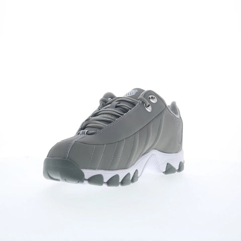 K-Swiss ST329 CMF 03426-085 Mens Gray Leather Lifestyle Sneakers Shoes