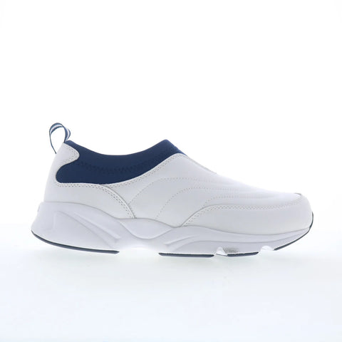 Propet Stability Slip-On Mens White Extra Extra Wide 5E Loafers Casual Shoes