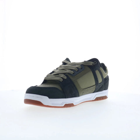 DC Stag 320188-ARO Mens Green Suede Lace Up Skate Inspired Sneakers Shoes