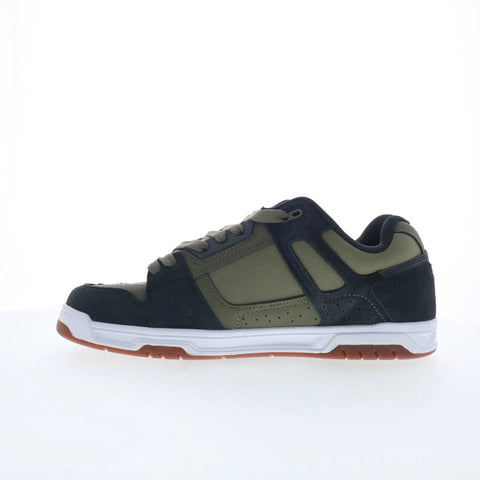 DC Stag 320188-ARO Mens Green Suede Lace Up Skate Inspired Sneakers Shoes