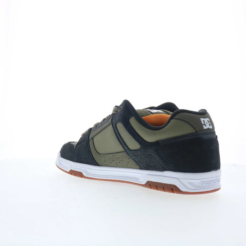 DC Stag 320188-ARO Mens Green Suede Lace Up Skate Inspired Sneakers Shoes