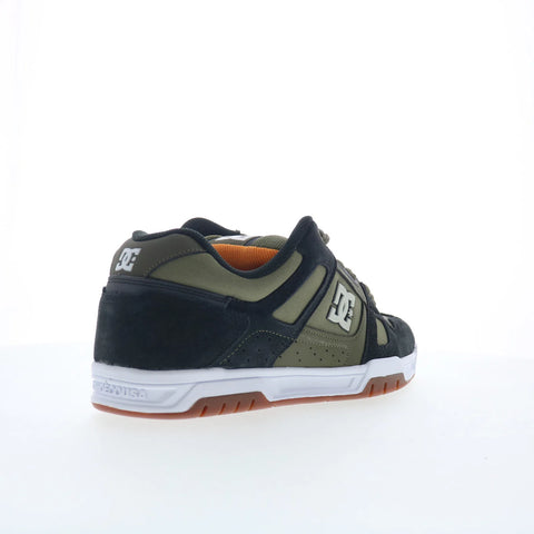 DC Stag 320188-ARO Mens Green Suede Lace Up Skate Inspired Sneakers Shoes