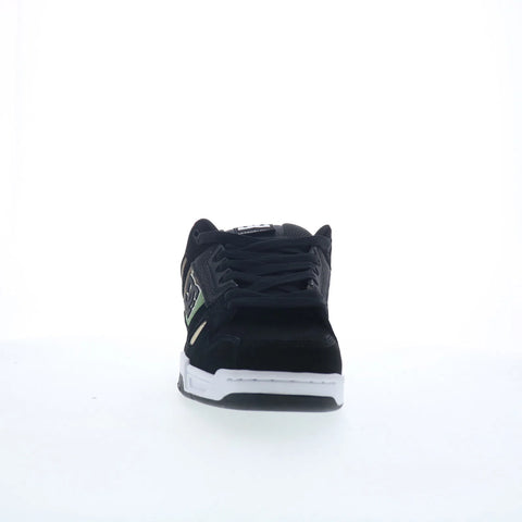 DC Stag 320188-BCM Mens Black Nubuck Lace Up Skate Inspired Sneakers Shoes