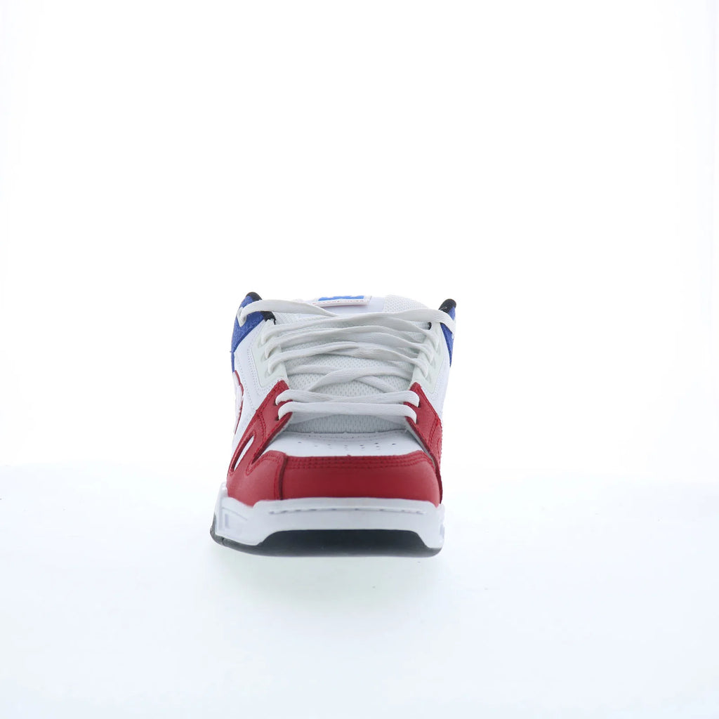 DC Stag 320188-RHB Mens White Leather Lace Up Skate Inspired Sneakers ...