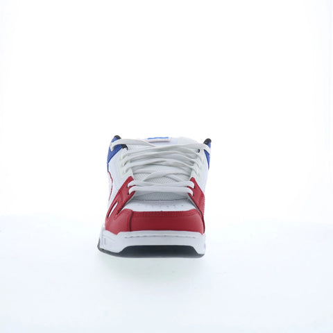 DC Stag 320188-RHB Mens White Leather Lace Up Skate Inspired Sneakers Shoes