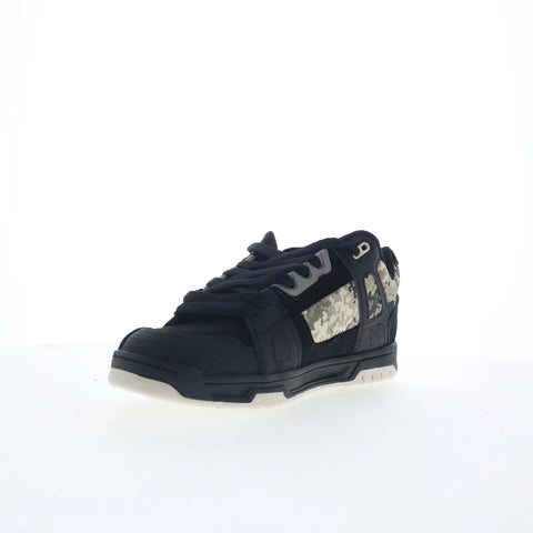 DC Stag 320188-XKSC Mens Black Nubuck Lace Up Skate Inspired Sneakers Shoes