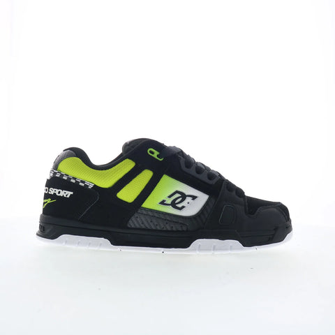 DC Stag SE ADYS100848-XKGW Mens Black Nubuck Skate Inspired Sneakers Shoes