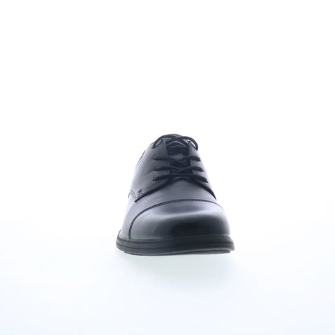 Rockport Stanwick Mens Black Leather Oxfords & Lace Ups Cap Toe Shoes