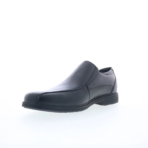 Rockport Stanwood Mens Black Leather Slip On Loafers & Slip Ons Casual Shoes