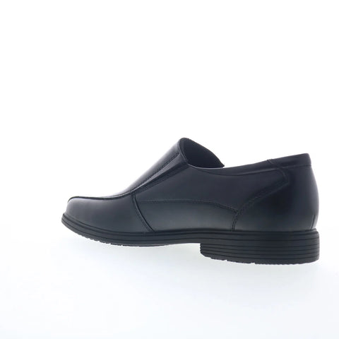 Rockport Stanwood Mens Black Leather Slip On Loafers & Slip Ons Casual Shoes