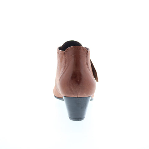 David Tate Status Womens Brown Narrow Leather Slip On Ankle & Booties Boots