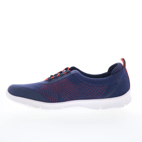 Clarks Step Allena Bay 26137506 Womens Blue Canvas Lifestyle Sneakers Shoes