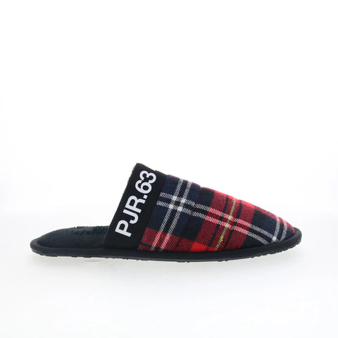 Pajar Stewie PDPSL00102.02 Mens Red Canvas Slip On Clogs Slippers Shoes